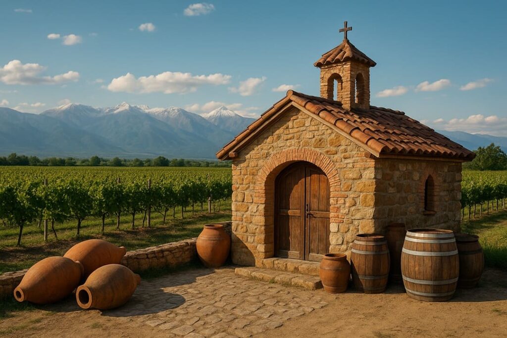 Traditional Kakhetian wine cellar
